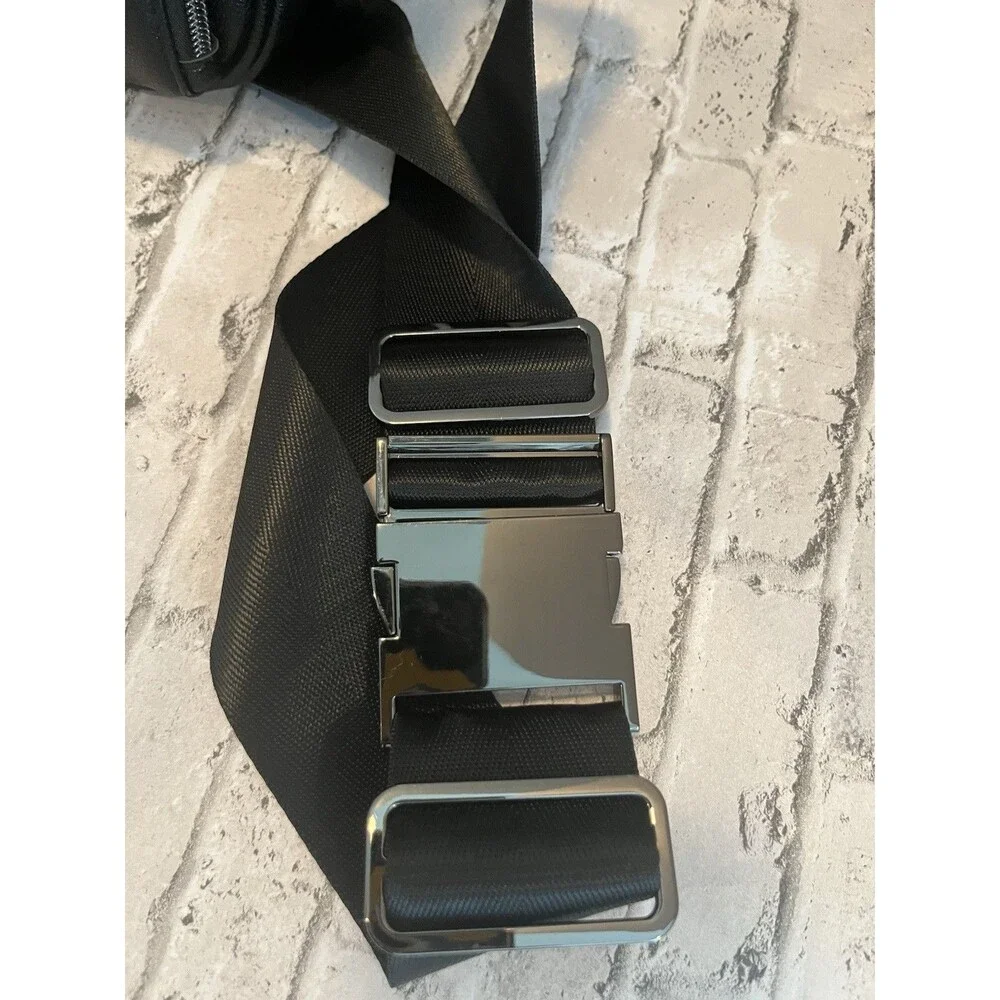 ayla & co Black Leather Belt Bag